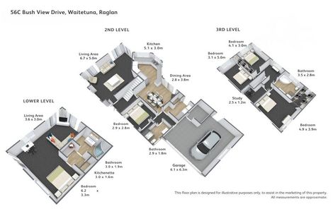 Photo of property in 56c Bush View Drive, Waitetuna, Raglan, 3295