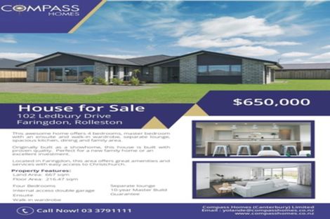 Photo of property in 102 Ledbury Drive, Rolleston, 7615