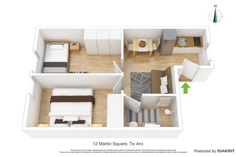 Photo of property in Martin Square Apartments, 114/20 Martin Square, Te Aro, Wellington, 6011