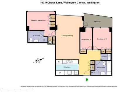 Photo of property in Chews Lane Apartments, 16c/9 Chews Lane, Wellington Central, Wellington, 6011