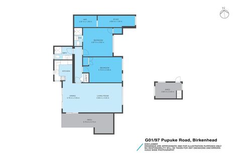Photo of property in G 01/97 Pupuke Road, Northcote, Auckland, 0627