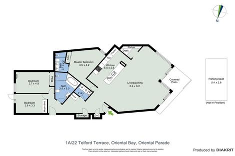 Photo of property in 1a/22 Telford Terrace, Oriental Bay, Wellington, 6011