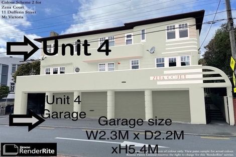Photo of property in Zena Court, 11f4 Dufferin Street, Mount Victoria, Wellington, 6021