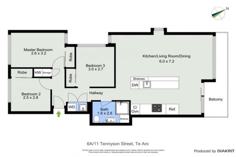 Photo of property in Republic Apartments, 6a/11 Tennyson Street, Te Aro, Wellington, 6011
