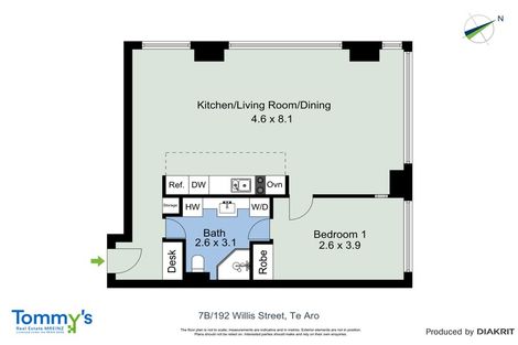 Photo of property in St Peters Apartments, 7b/192 Willis Street, Te Aro, Wellington, 6011