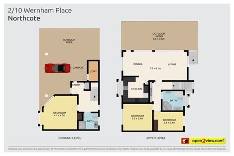 Photo of property in 2/10a Wernham Place, Northcote, Auckland, 0626