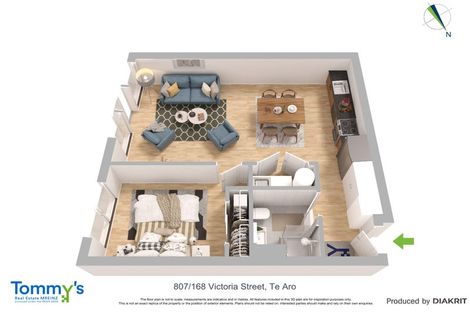 Photo of property in Vsp South, 807/166u Victoria Street, Te Aro, Wellington, 6011