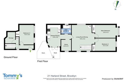 Photo of property in 21 Harland Street, Brooklyn, Wellington, 6021