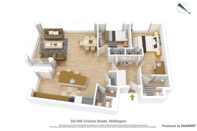 Photo of property in Vsp South, 301/168u Victoria Street, Te Aro, Wellington, 6011