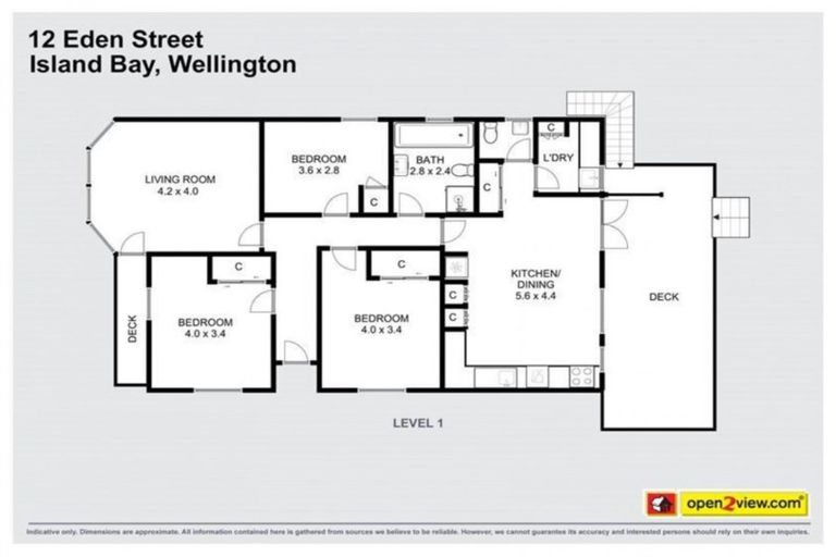 Photo of property in 12 Eden Street, Island Bay, Wellington, 6023