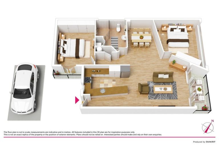 Photo of property in Endeavour Apartments, 11/125u Thorndon Quay, Pipitea, Wellington, 6011