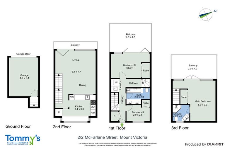 Photo of property in Mcfarlane Mews, 2u2 Mcfarlane Street, Mount Victoria, Wellington, 6011