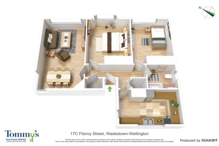 Photo of property in 17c Fitzroy Street, Wadestown, Wellington, 6012