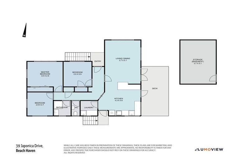 Photo of property in 39 Japonica Drive, Beach Haven, Auckland, 0626