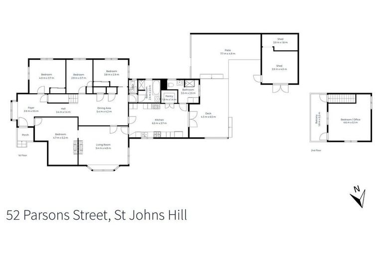 Photo of property in 52 Parsons Street, Saint Johns Hill, Whanganui, 4501