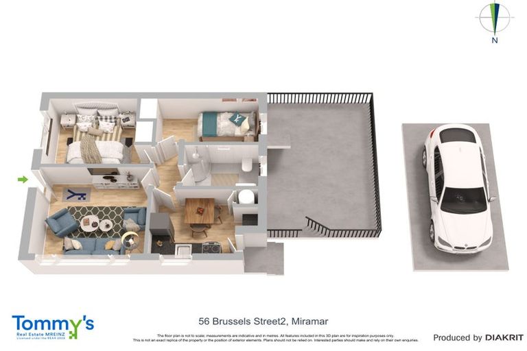 Photo of property in 2/56 Brussels Street, Miramar, Wellington, 6022