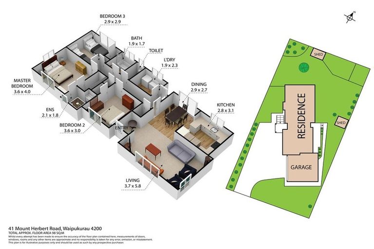 Photo of property in 41 Mount Herbert Road, Waipukurau, 4200