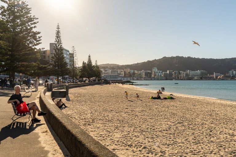 Photo of property in Broadwater Apartments, 214 Oriental Parade, Oriental Bay, Wellington, 6011