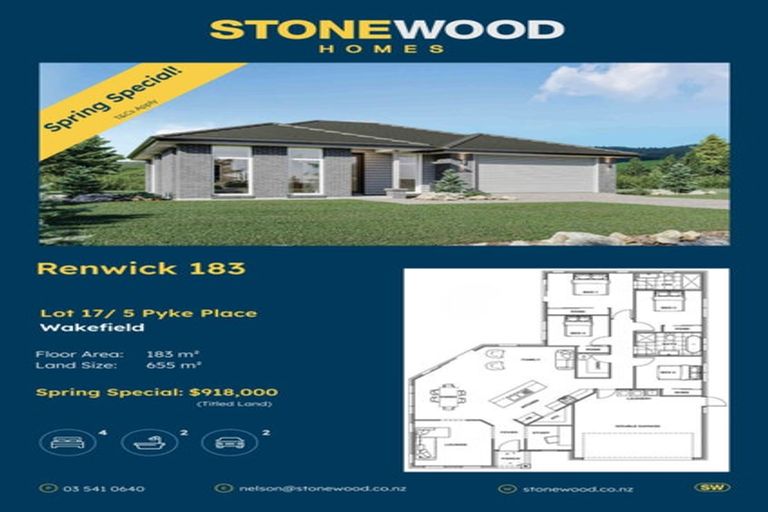 Photo of property in 5 Pyke Place, Wakefield, 7025