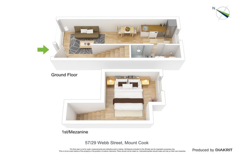 Photo of property in Urbane Apartments, 57/29 Webb Street, Mount Cook, Wellington, 6011