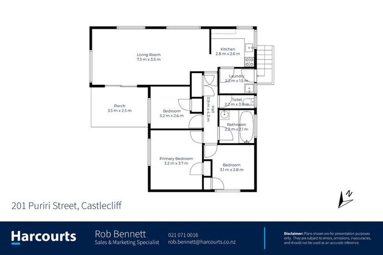 Photo of property in 201 Puriri Street, Castlecliff, Whanganui, 4501