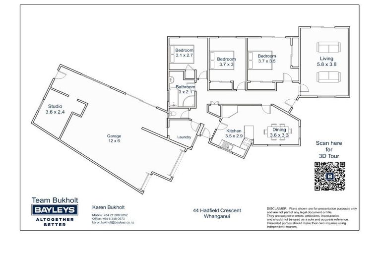 Photo of property in 44 Hadfield Crescent, College Estate, Whanganui, 4500