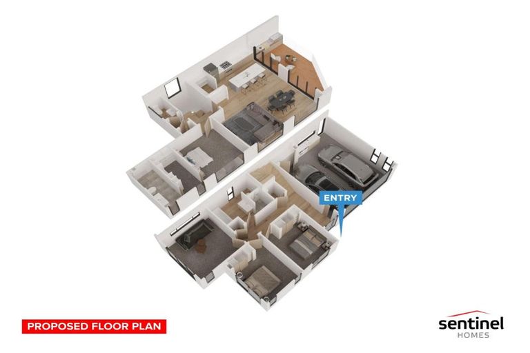 Photo of property in 1 Kauru Lane, Wainui, 0992