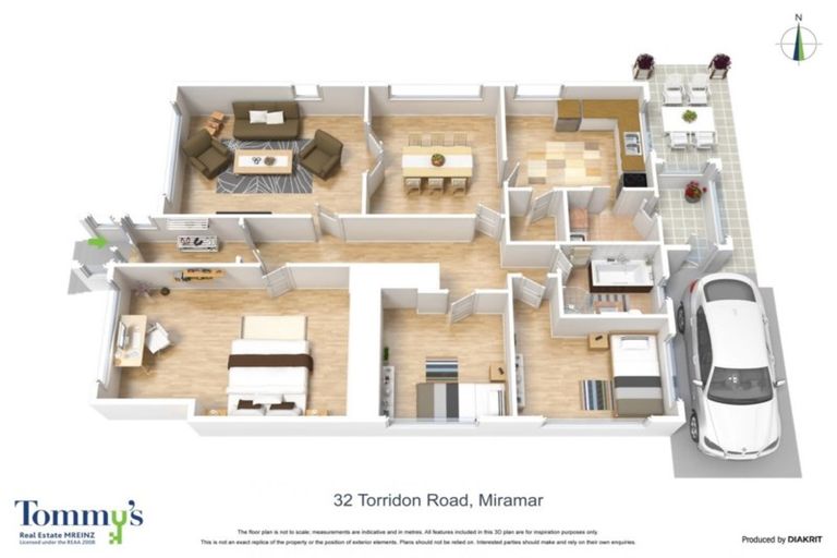 Photo of property in 32 Torridon Road, Miramar, Wellington, 6022
