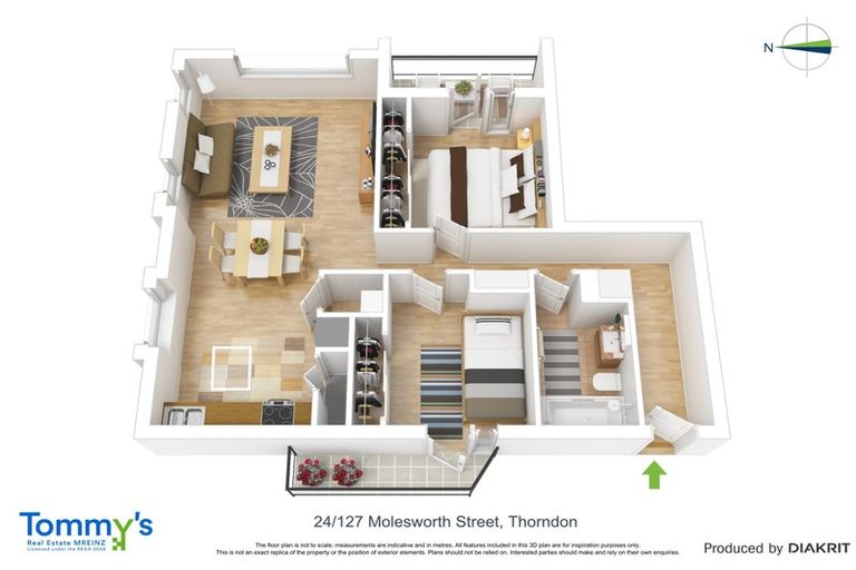 Photo of property in Westhaven Apartments, 24/127u Molesworth Street, Thorndon, Wellington, 6011