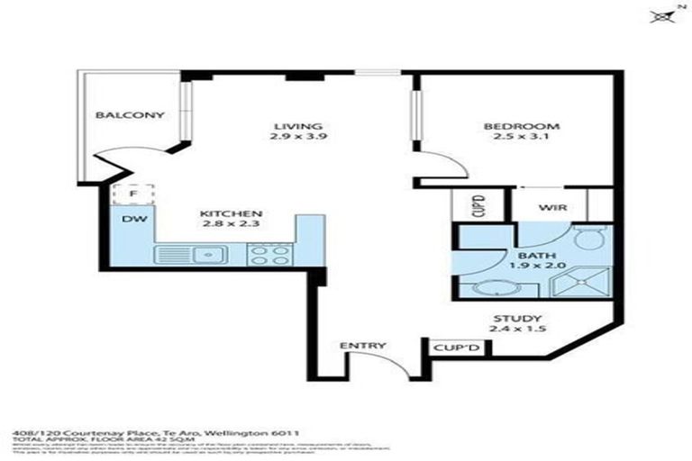 Photo of property in Courtenay Apartments, 408/120u Courtenay Place, Te Aro, Wellington, 6011