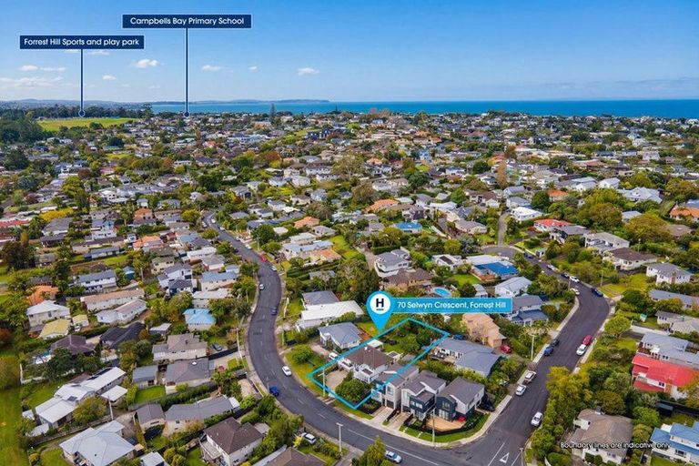 Photo of property in 70 Selwyn Crescent, Forrest Hill, Auckland, 0620