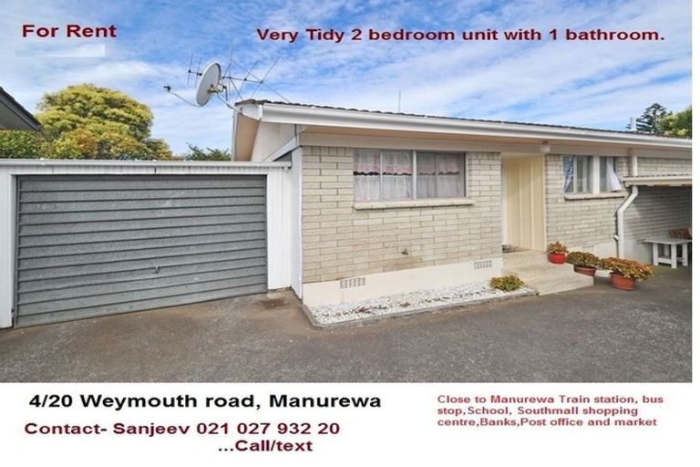 Photo of property in 4/20 Weymouth Road, Manurewa, Auckland, 2102