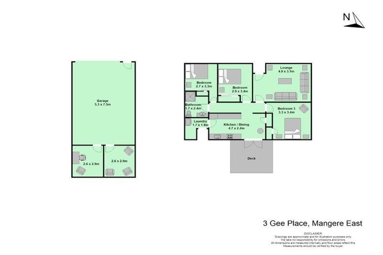 Photo of property in 3 Gee Place, Mangere East, Auckland, 2022