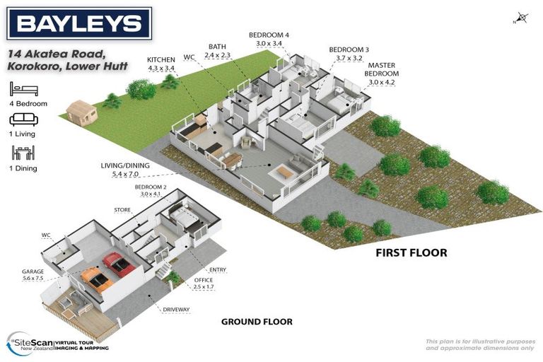 Photo of property in 14 Akatea Road, Korokoro, Lower Hutt, 5012