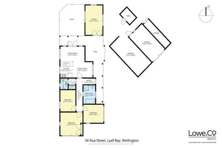 Photo of property in 34 Rua Street, Lyall Bay, Wellington, 6022