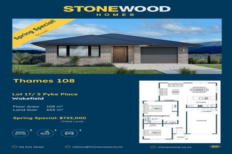 Photo of property in 5 Pyke Place, Wakefield, 7025