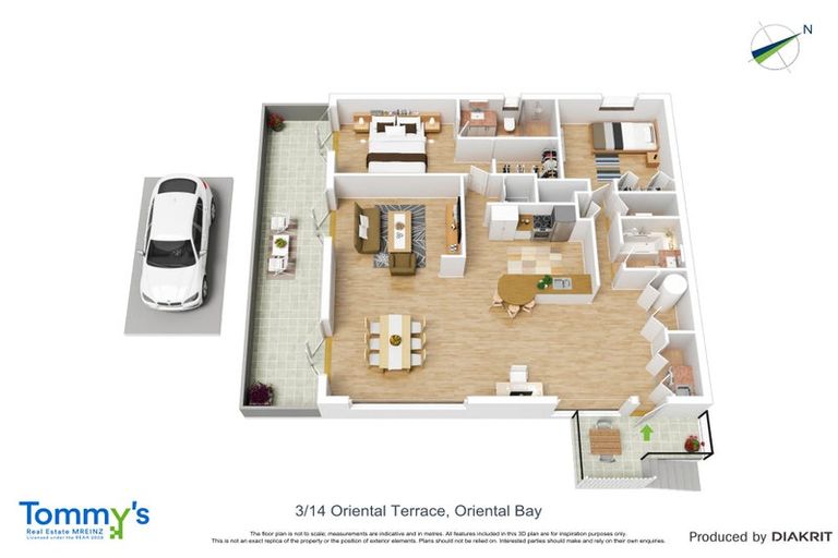 Photo of property in 14u3 Oriental Terrace, Oriental Bay, Wellington, 6011