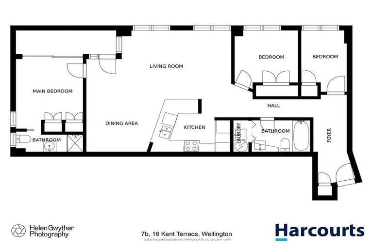 Photo of property in 17 Kent Terrace - Kent Apartments, 7b/16 Kent Terrace, Mount Victoria, Wellington, 6011