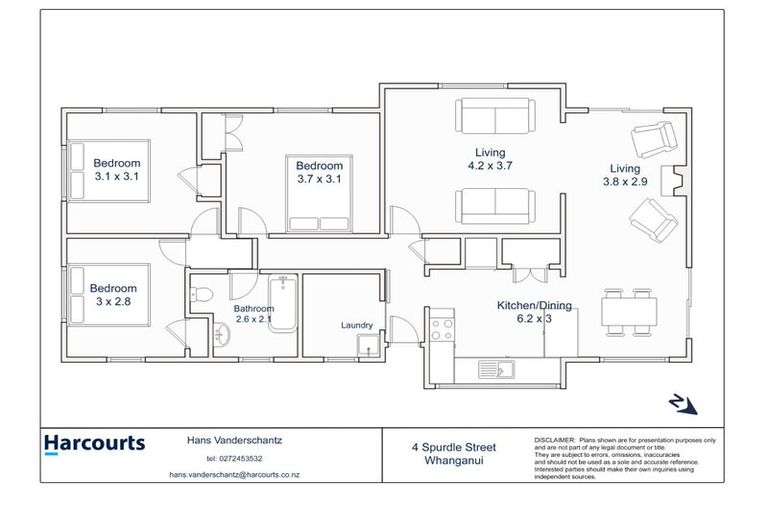 Photo of property in 4 Spurdle Street, Springvale, Whanganui, 4501