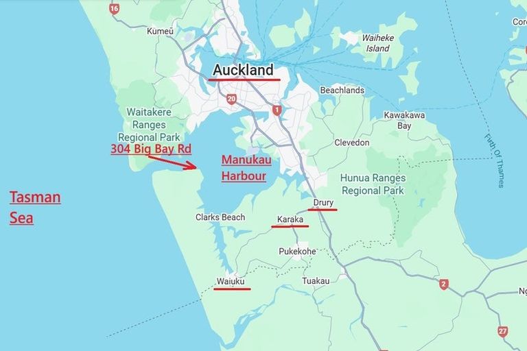 Photo of property in 304 Big Bay Road, Manukau Heads, Waiuku, 2684