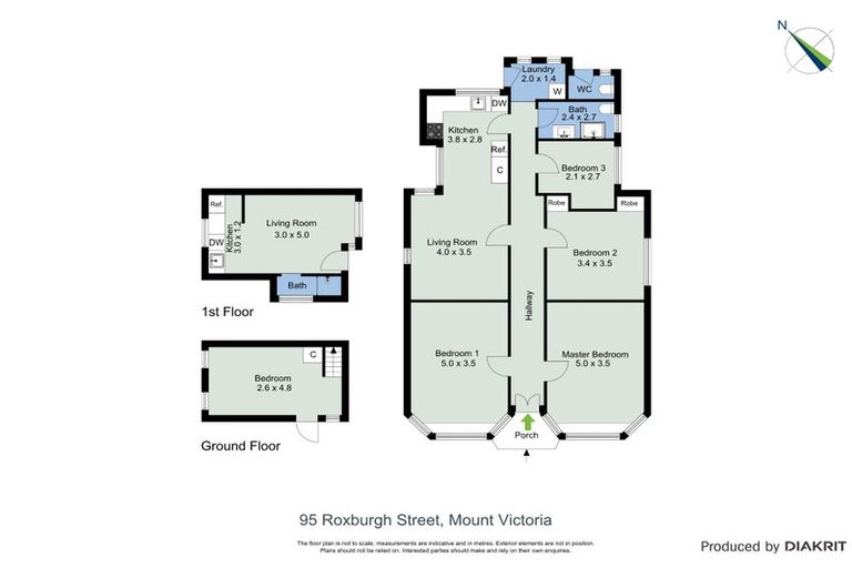 Photo of property in 95 Roxburgh Street, Mount Victoria, Wellington, 6011