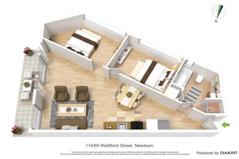 Photo of property in Masina Apartments, 114/80u Riddiford Street, Newtown, Wellington, 6021