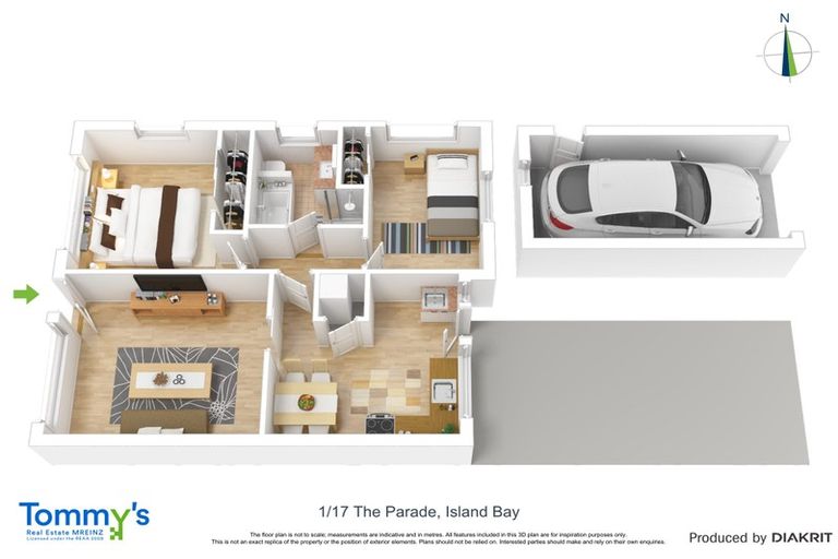 Photo of property in 1/17 The Parade, Island Bay, Wellington, 6023