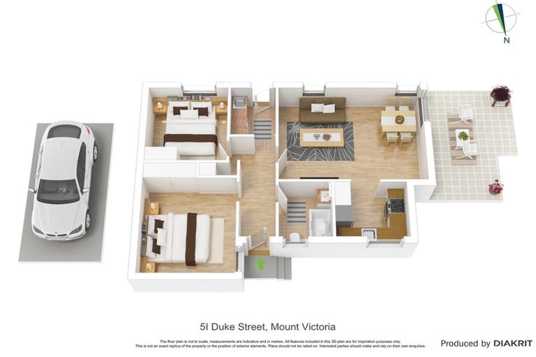 Photo of property in 5i Duke Street, Mount Victoria, Wellington, 6011