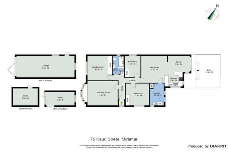 Photo of property in 75 Kauri Street, Miramar, Wellington, 6022