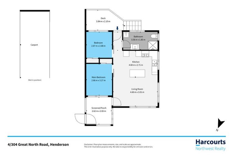 Photo of property in 4/304 Great North Road, Henderson, Auckland, 0612