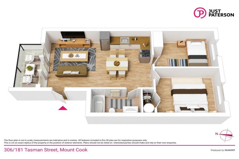 Photo of property in Detroit Apartments, 306/181u Tasman Street, Mount Cook, Wellington, 6021