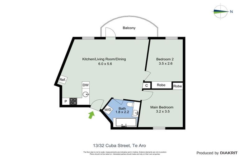 Photo of property in Columbia Apartments, 13/32 Cuba Street, Te Aro, Wellington, 6011