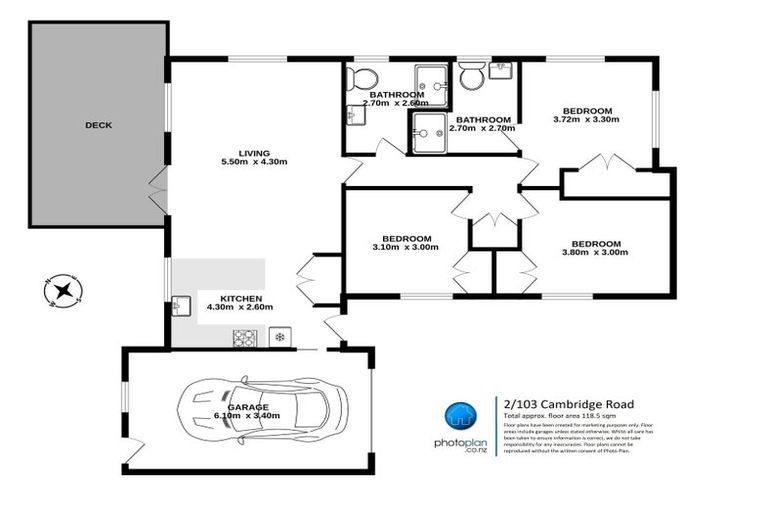 Photo of property in 103u2 Cambridge Road, Hillcrest, Hamilton, 3216
