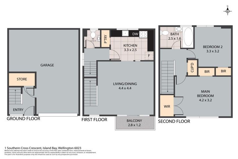 Photo of property in 1 Southern Cross Crescent, Island Bay, Wellington, 6023